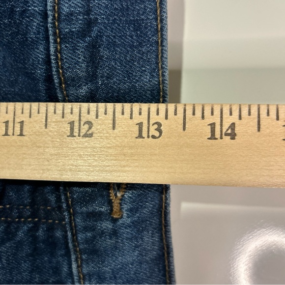 Old Navy Sky Hi Jeans Women’s 24 Straight Extra High Rise Stretch Mom Dark Wash - Picture 9 of 15